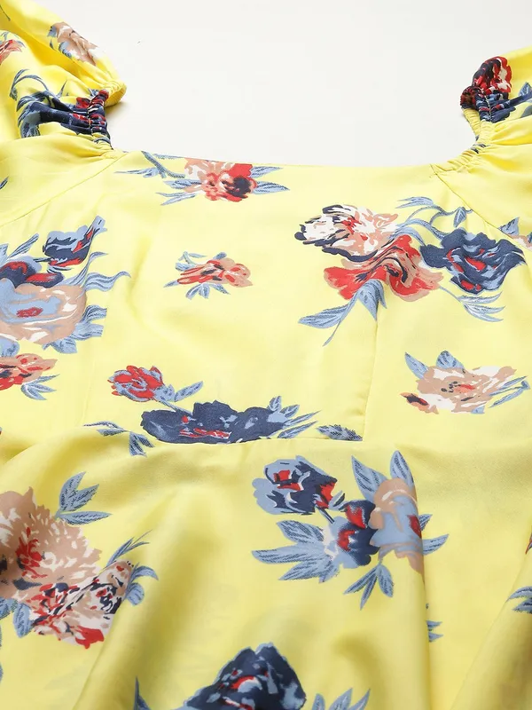 Yellow_Crepe_Printed_dress
